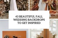 43 beautiful fall wedding backdrops to get inspired cover