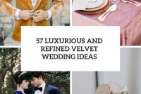57 luxurious and refined velvet wedding ideas cover