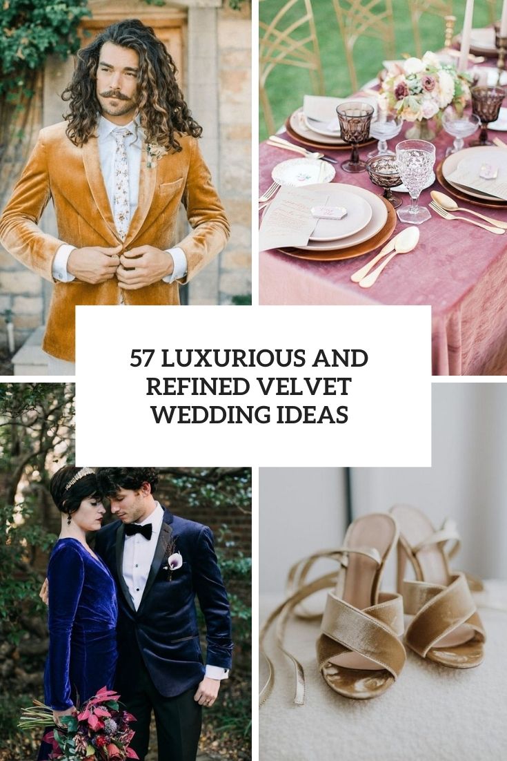 luxurious and refined velvet wedding ideas cover