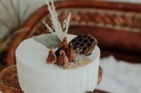 a cute buttercream wedding cake