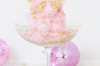 candy cotton with gold leaf – just add champagne and enjoy these delicious treats