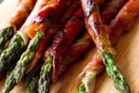prosciutto wrapped asparagus are delicious and easy to make winter appetizers and will please many people