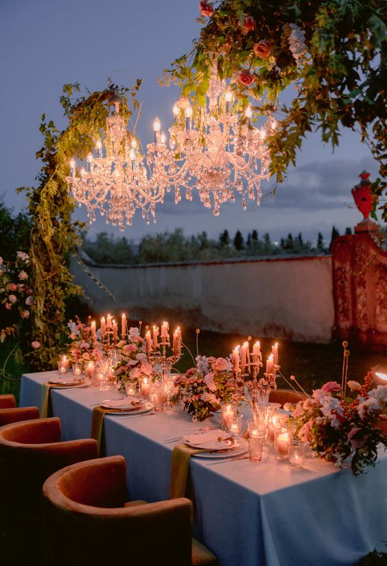45 Glamorous Wedding Chandeliers That, Table Candle Chandelier For Weddings