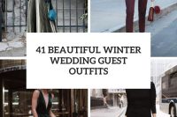 41 beautiful winter wedding guest outfits cover