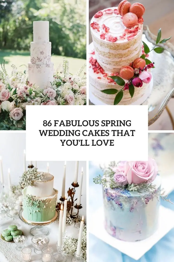 fabulous spring wedding cakes that you'll love cover
