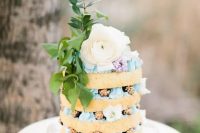 a cute boho wedding cake