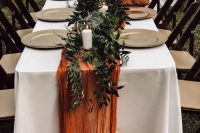 a gorgeous fall wedding table decor