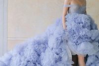 a cute blue wedding dress