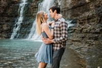 going to special and memorable places during your engagement photo shoot is a great idea