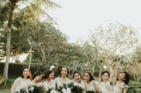 lovely bridesmaid dresses for a tropical wedding