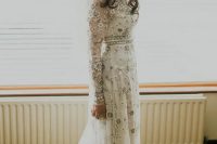 a lovely boho wedding dress