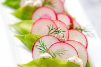 spring garden bites with carrots, dill, radishes and celery salt are light and fresh