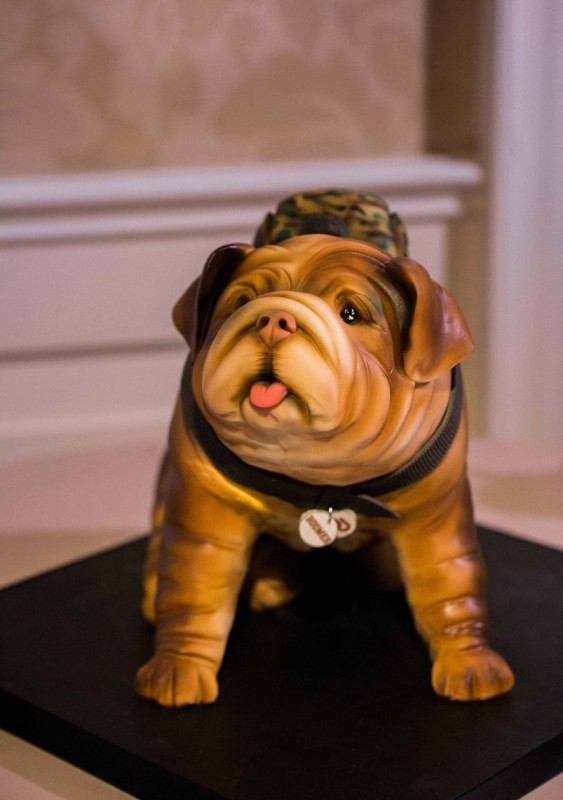 your venue wouldn't allow your beloved pup to come to the wedding—that doesn't mean he or she can't be there in cake form