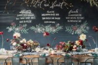 a chalkboard wall can be decorated in many different ways with colorful and neutral chalk