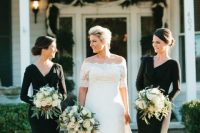 lovely bridesmaids looks for a fall wedding
