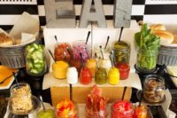 a burger and fry bar for your wedding is designed in a homey and simple way