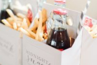 a midnight snack box – French fries and Coke bottles are a great option