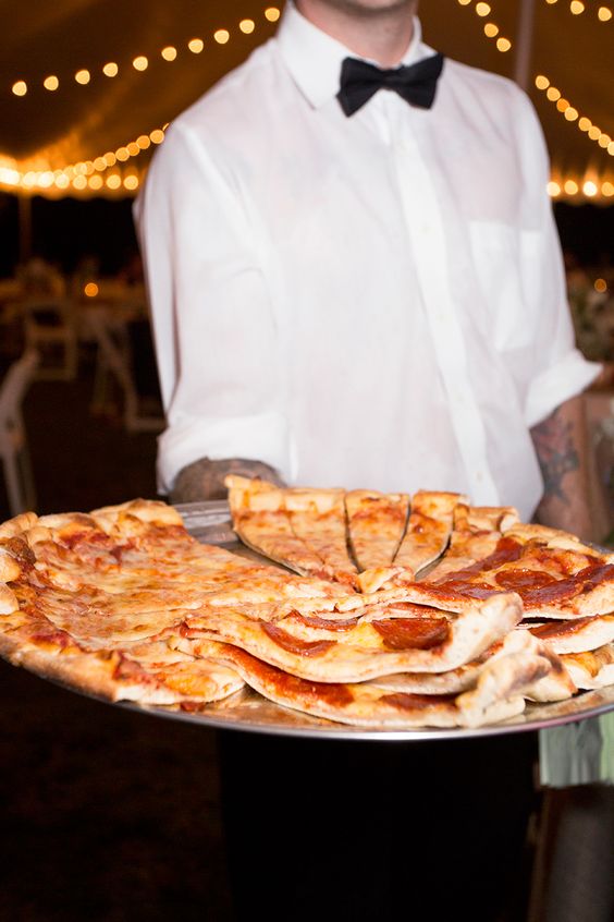 pizza of various kinds is one of the best ideas to rock as a late night snack, your guests will be happy