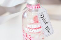 raspberry vodka is a creative and fun idea of a drinkable wedding favors, surprise your guests with it