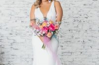a super stylish minimalist wedding dress