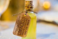 Limoncello wedding favors are perfect for Italian wedding or rehearsal dinner