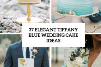 37 elegant tiffany blue wedding cake ideas cover