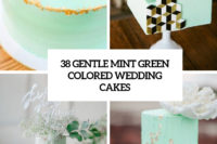 38 gentle mint green colored wedding cakes cover