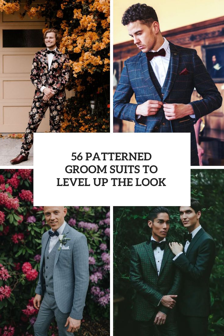 patterned groom suits to level up the look cover