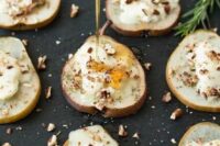 baked pears with Chevrot goat cheese, honey, rosemary and pecans are an exquisite thing to try