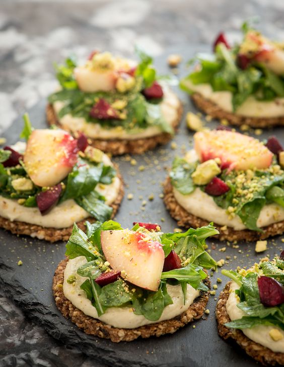 dried cherry crackers with pine nut pepper cheese are a delicious raw and vegan appetizer