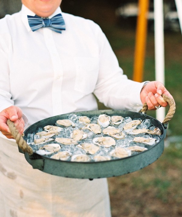 fresh oysters are cocktail hour appetizers that literally can't be beaten - serve them in ice in trays and let your guests enjoy