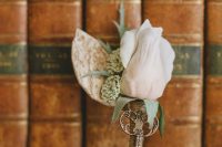 a lovely vintage groom’s boutonniere