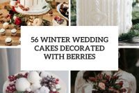 56 winter wedding cakes decorated with berries cover