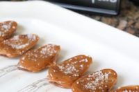 sea salt caramel spoons are amazing sweets for a hot chocolate bar