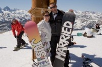 take pics with your snowboards writing Just Married on them to highlight that you’ve just hitched