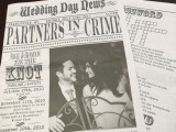 newspaper wedding stationery is a very cool and lovely idea with a touch of modern fun, it’s unusual and bold