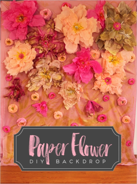 Colorful DIY Paper Flower Backdrop For Your Wedding