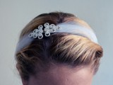 DIY Stretchy Rhinestone Headband For A Bride6