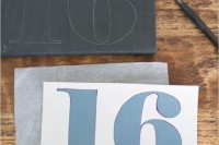 Simple DIY Shining Wedding Table Numbers 6
