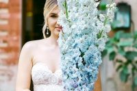 a lovely long stem wedding bouquet