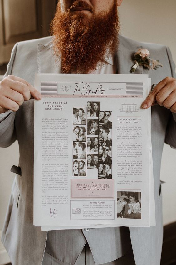 a lovely wedding invitation or save the date with the couple's photos and their story is a fantastic idea for your wedding