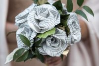 a non-traditional wedding bouquet