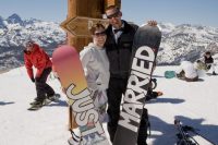 snowboarding is a cool idea for a ski resort themed wedding