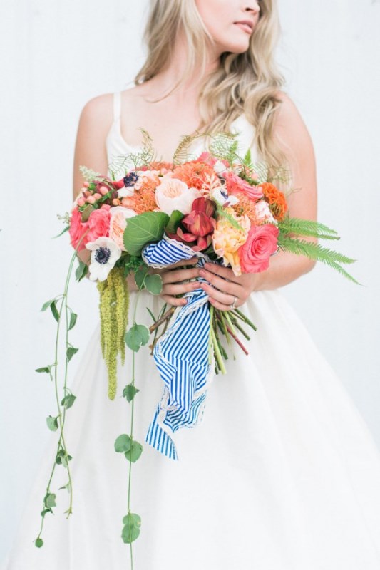 Picture Of charming preppy nautical summer wedding shoot  1
