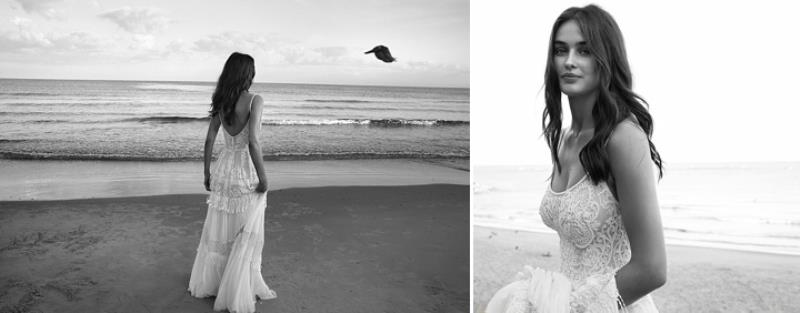 More than beautiful white bohemian wedding dress collection from lili hod  9