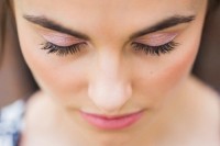 rose quartz eye shadows and a lipstick for finish off the bridal look perfectly