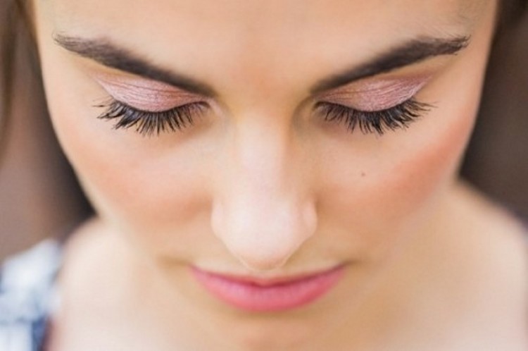 rose quartz eye shadows and a lipstick for finish off the bridal look perfectly