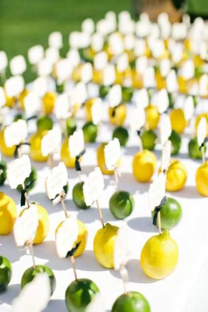 Picture Of Juicy Ideas To Incorporate Lemons Into Your Wedding 19