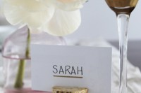 DIY Color Dipped Cork Place Card Holders 8