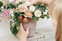 DIY Garden-Inspired Floral Centerpiece For Your Wedding7